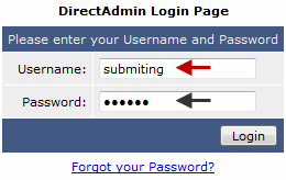 directadmin login